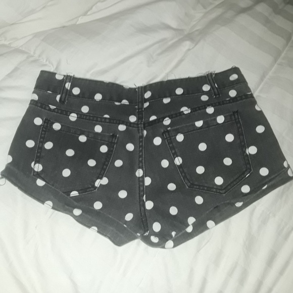 Polka denim dot shorts - Picture 3 of 3
